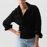 Wear Cisco The Crop Shirt in Coal Over Dye - Estilo Boutique