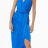 Young Fabulous & Broke Andrea Draped Slip Dress in Ocean - Estilo Boutique