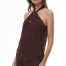 Young Fabulous & Broke Rory Halter Top in Jam Tigers Eye - Estilo Boutique