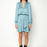 Zadig & Voltaire Remember Satin Dress in Bluestone - Estilo Boutique