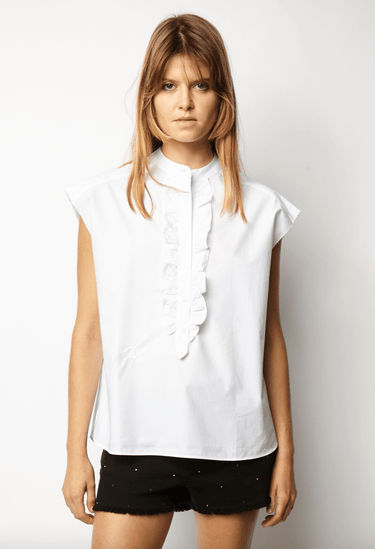 Zadig & Voltaire Tilt Pop Top in Ivory - Estilo Boutique