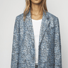 Zadig & Voltaire Vanille Sequins Blazer in Denim - Estilo Boutique
